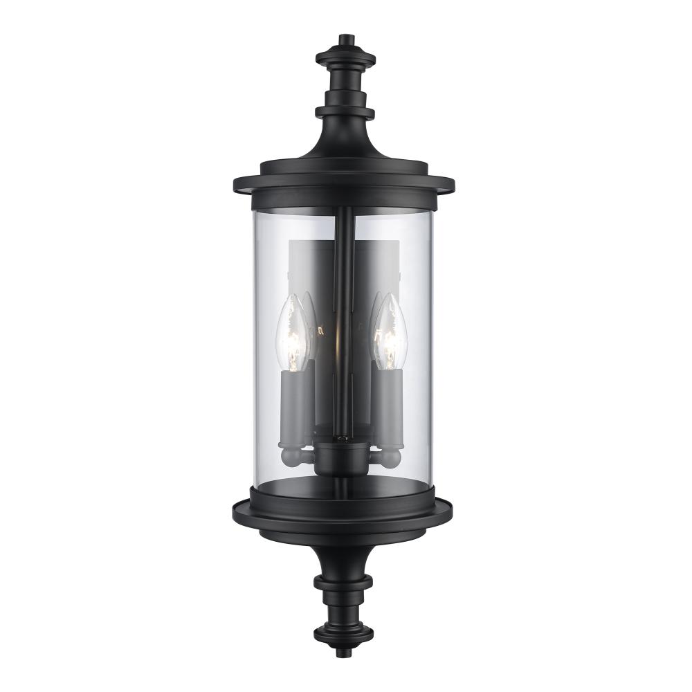 2LT EURO MDRN WALL LANTERN M